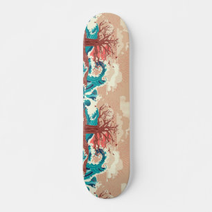 Levensboom in de oceaan skateboard