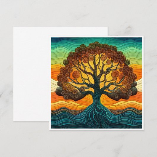 Levensboom  kaart (Voorkant / Achterkant)