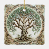 Levensboom Keltische knoop Keramisch Ornament (Achterkant)