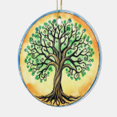 Levensboom Keramisch Ornament (Links)