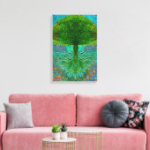 Levensboom met Angel Wings Canvas Afdruk (Insitu (Woonkamer))