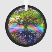 Levensboom met regenbooghart ornament (achterkant)