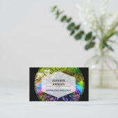 Levensboom met regenbooghart visitekaartje (Staand voorkant)