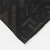 Levensboom met Triquetra op het Futhark-patroon Fleece Deken (Hoek)