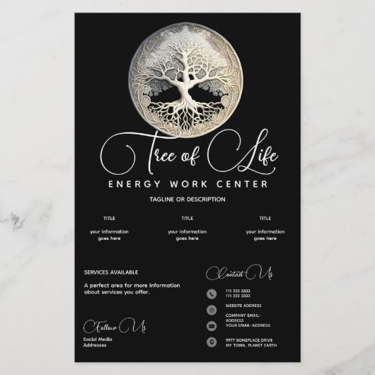 Levensboom | Modern Flyer (Voorkant)