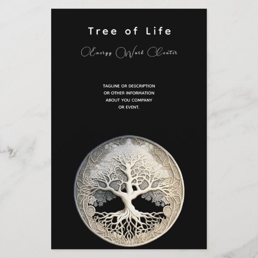 Levensboom | Modern Flyer (Achterkant)