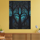 Levensboom - Mystic Forest Mozaïek Canvas Afdruk (Insitu (Woonkamer))