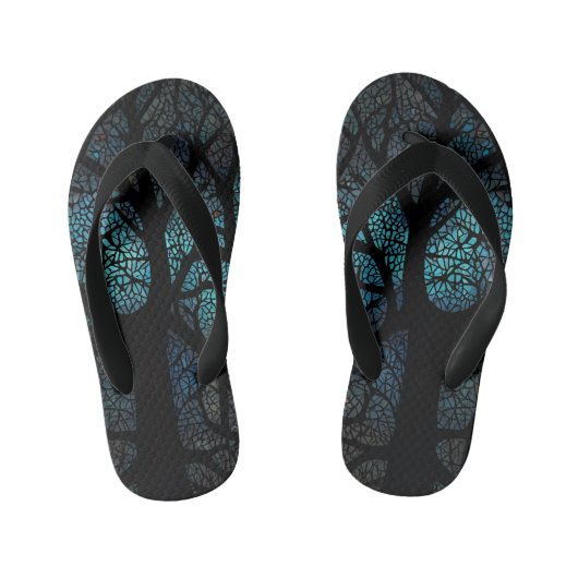Levensboom - Mystic Forest Mozaïek Kinder Teenslippers (Voetbed)