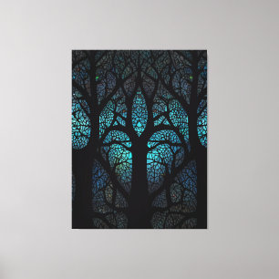Levensboom - Mystieke Bos Mozaïek Canvas Afdruk