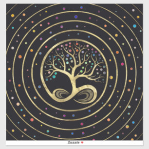Levensboom - oneindige spiraal sticker