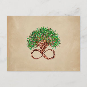 Levensboom - oneindigheid briefkaart