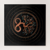 Levensboom - oneindigheid spiraal legpuzzel (Horizontaal)