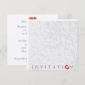 Levensboom/Oosterse Dubbele Geluk Huwelijk Kaart (Voorkant / Achterkant)