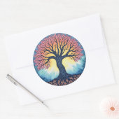 Levensboom patch ronde sticker (Envelop)