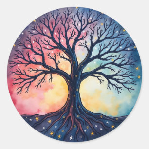 Levensboom patch ronde sticker
