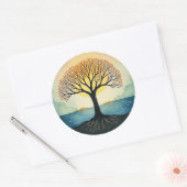 Levensboom patch ronde sticker (Envelop)