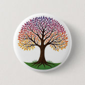 Levensboom Ronde Button 5,7 Cm (Voorkant)