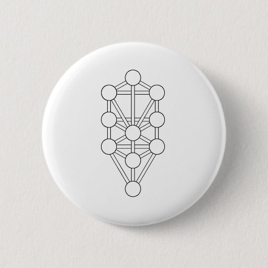 Levensboom Ronde Button 5,7 Cm (Voorkant)
