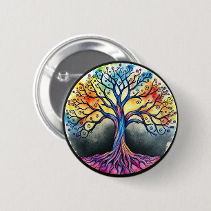 Levensboom Ronde Button 5,7 Cm