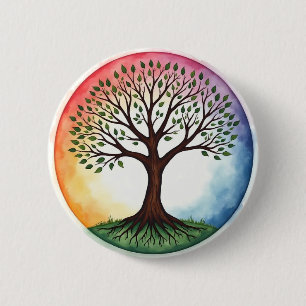 Levensboom Ronde Button 5,7 Cm
