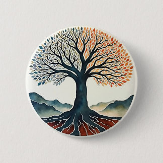 Levensboom Ronde Button 5,7 Cm