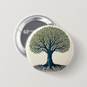 Levensboom Ronde Button 5,7 Cm (Voorkant /achterkant)