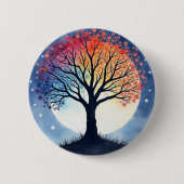 Levensboom Ronde Button 5,7 Cm (Voorkant)
