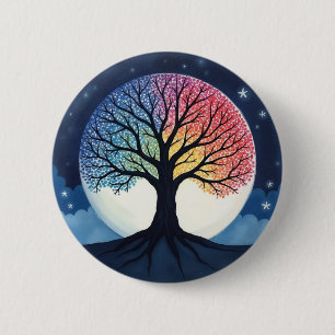 Levensboom Ronde Button 5,7 Cm