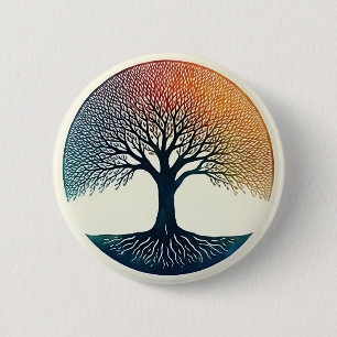 Levensboom Ronde Button 5,7 Cm