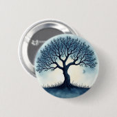 Levensboom Ronde Button 5,7 Cm (Voorkant /achterkant)