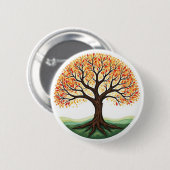 Levensboom Ronde Button 5,7 Cm (Voorkant /achterkant)