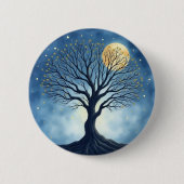 Levensboom Ronde Button 5,7 Cm (Voorkant)