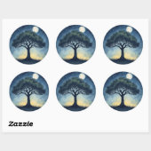Levensboom Ronde Sticker (Vel)