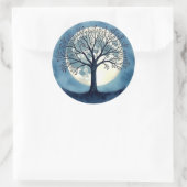 Levensboom Ronde Sticker (Tas)