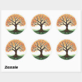 Levensboom Ronde Sticker (Vel)