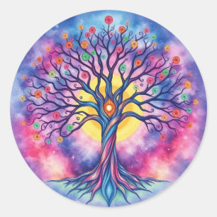 Levensboom Ronde Sticker