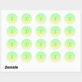 levensboom ronde sticker (Vel)