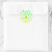 levensboom ronde sticker (Tas)