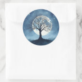 Levensboom Ronde Sticker (Tas)