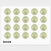Levensboom Ronde Sticker (Vel)