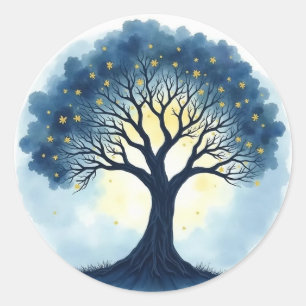 Levensboom Ronde Sticker