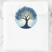 Levensboom Ronde Sticker (Tas)