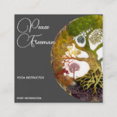 Levensboom | Seizoenen Vierkante Visitekaartje (Voorkant)