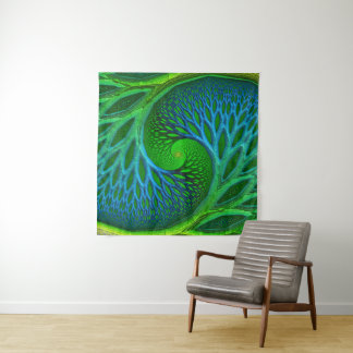 Levensboom Spiraal Fractal Wandkleed