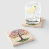 Levensboom Stenen Onderzetter (Zijkant)