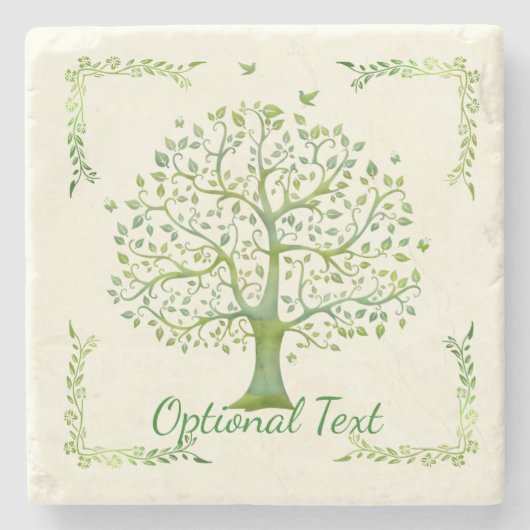 Levensboom Stenen Onderzetter (Voorkant)