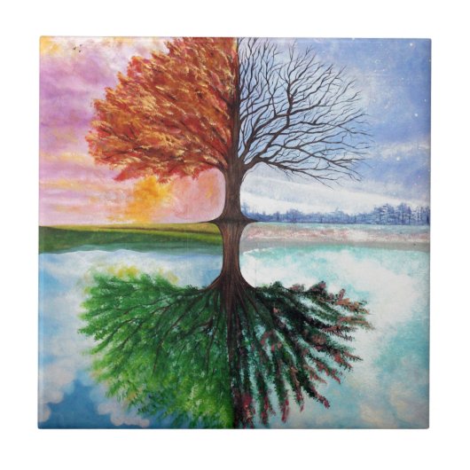 Levensboom Tegeltje (Voorkant)