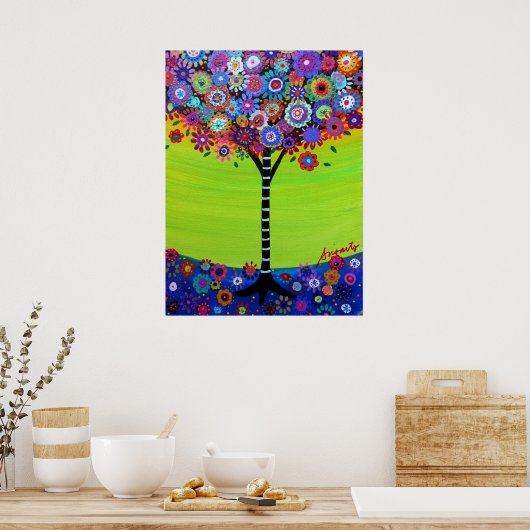 Levensboom van de poten poster (Keuken)