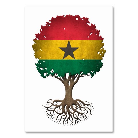  levensboom van Ghana Kaart (Voorkant)