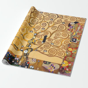 Levensboom van Gustav Klimt Cadeaupapier